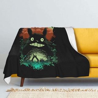 Hgwhgs hipoalergénico My Neighbor Totoro Sherpa Fluffy Anime Fleece manta, Super suave manta de lana Anti-Pilling, sofá cama y sala de estar adecuada para otoño invierno y primavera 50x40 IN/60x50 IN/80x60 IN