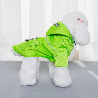 Moda ropa para perro perro mascota Gato perro capucha cubierta De lluvia Capa De lluvia abrigo pequeño perro chaqueta Pet suministros ropa (1)