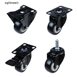 oglinewii - ruedas giratorias de poliuretano (2 pulgadas, resistente, con placa superior de 360 grados)