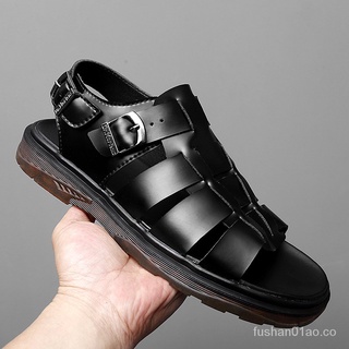 Xingtai Zapatos Industria ; Verano Nuevo Cuero Genuino Casual Sandalias De Los Hombres uBSG