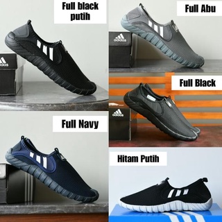 Adidas Jawpaw Slip On Grade Ori Sport Outdoor FULL negro blanco zapatos - FULL NAVY, 38