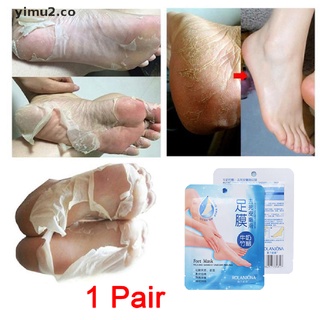【yimu2】 1 Pair Exfoliating Foot Masks Peeling Mask Remove Feet Dead Skin Calluses 【CO】
