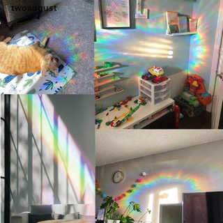 [twoaugust] Rainbow Window Suncatcher Stickers On Window DIY Glass DecalsHome Bedroom Office .