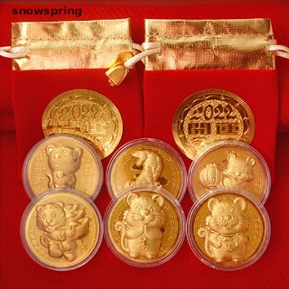 snowspring 2022 china año nuevo zodiaco tigre año conmemorativo colección de monedas artesanías nuevo co (2)