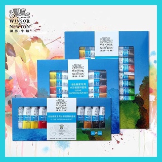 Winsor&Newton 12/18/24/36 Color fino acuarela 10ml tubo acuarela pigmento Premium para estudiante arte pintura acuarela conjunto de pinturas