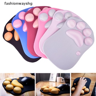 [fashionwayshg] alfombrilla de ratón de gel de silicona con patrón de pata de gato, suave, reposamuñecas, cojín de muñeca [caliente] (7)