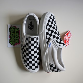 Vans Slip On Vault Og Checkerboard zapatos negro blanco