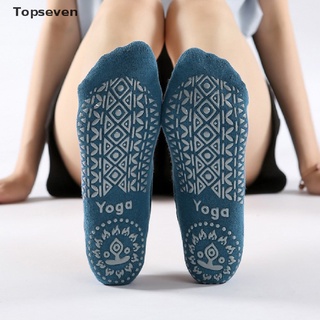 [topseven] calcetines de yoga para mujeres antideslizantes vendaje transpirable pilates ballet dance calcetines.