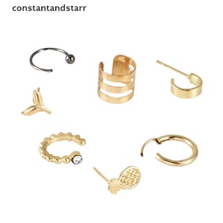[constantandstarr] moda cristal clip oreja brazalete stud mujeres hombres punk wrap cartílago pendientes regalo dsgs (1)