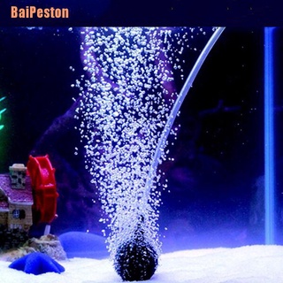 Baipeston (~) acuario burbuja de aire piedra aireador tanque de peces estanque bomba hidropónica difusor de disco