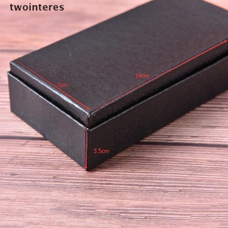[twointeres] rectángulo negro reloj embalaje caja de regalo caja de accesorios de joyería caja [twointeres]