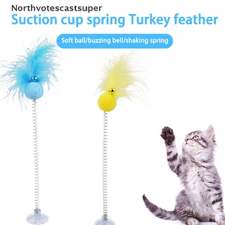 northvotescastsuper gato juguete divertido creativo interactivo falso pluma decoración gato gatito juguete nvcs