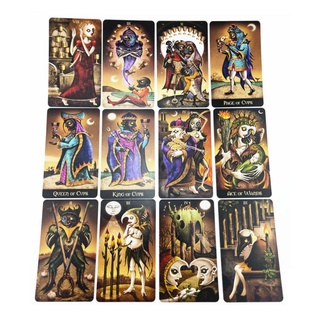develop Full English Deviant Moon Tarot 78 Cards Deck Oracle Playing Card Family Party Board Game (7)
