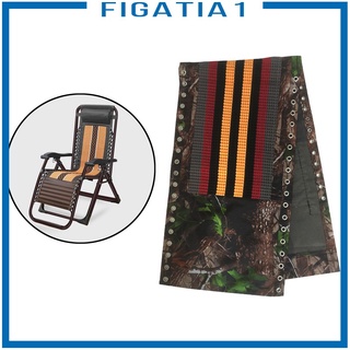 [Figatia1] Teslin malla reclinable cubierta de tela silla de salón patio trasero césped Camping (1)