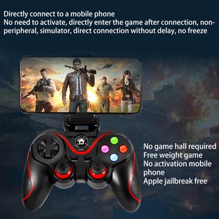 yunl wirelesss bluetooth compatible con gamepad controlador joystick con soporte de soporte para ps3 host pc ios android teléfono móvil (3)
