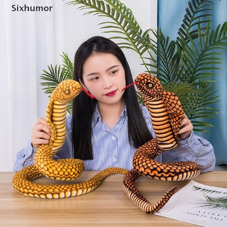 [sixhumor] adorable simulación de serpiente juguetes de peluche cobra animales suaves muñecos de peluche bithday regalo co (7)