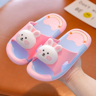 Zapatillas de niños niñas niños sandalias y zapatillas antideslizantes lindo hogar bebé sandalias (1)