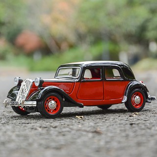 bburago 1:24 1938 citroen 15 cvta clásico coche estático die fundido vehículos coleccionables modelo de coche juguetes