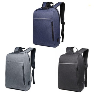 oua moda hombres mochila de Nylon mochila de viaje mochila con puerto de carga USB antirrobo portátil Daypack adolescente estudiante bolsa de libros