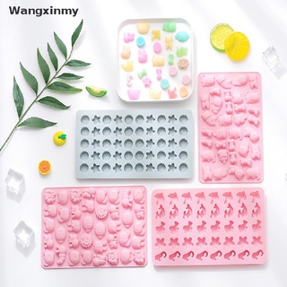[wangxinmy] Silicone Gummy Chocolate Cookie Baking Ice Cube Tray Cake Candy Jelly Mould Hot Sale