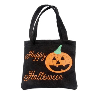 arte no tejido tela niños caramelo bolsa de compras bolso de halloween fiesta decoración (6)