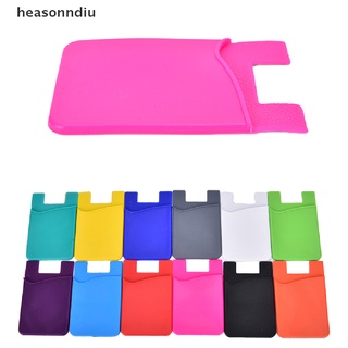 heasonndiu fashion adhesivo adhesivo cubierta trasera titular de la tarjeta caso de la bolsa para el teléfono celular co