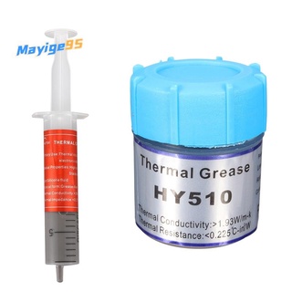 2 Pcs HY510 Grey Thermal Conductive Grease Paste for CPU GPU Chipset Cooling 10G & 30G