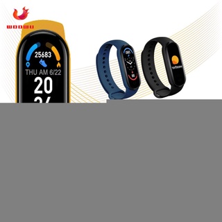 reloj inteligente m6 con rastreador de ejercicios/monitor de presión arterial/pantalla a color/pulsera inteligente para teléfono móvil