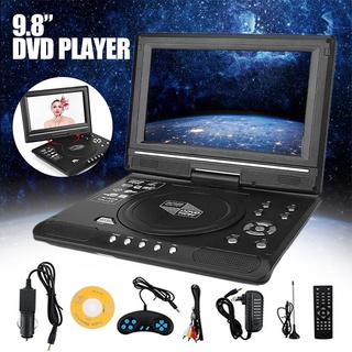 Portátil HD 9.8 pulgadas coche LCD reproductor de DVD juego TV reproductor MP3 USB FM adaptador de Radio ☆Hengmatimevo