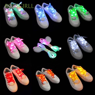 BOSSGIRLL Multicolor LED Cordones De Zapatos De Nailon Correa Atlética Luminosa Decoración Fiesta Accesorios Deporte Noche Correr Correas Moda Brillo Cuerdas
