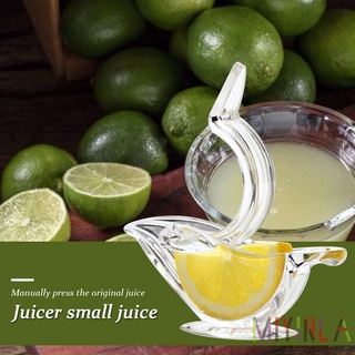 ❁Mia❁Exprimidor de limón acrílico Manual transparente pequeño Clip de fruta barco en forma de mercancías♥ (3)