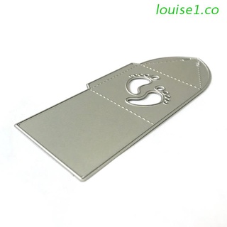 louise1 footprint box troqueles de metal para álbum de recortes/scrapbook álbum diy sello tarjeta de papel