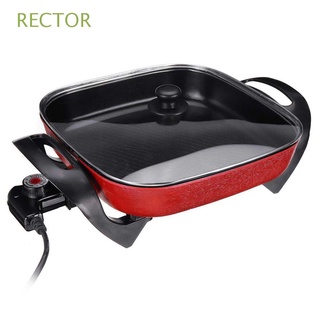 RECTOR 6L Electric Heating Pan Non Stick Cookware Electric Cooker BBQ Cooking Multifuctional Cooking Pot Fry Pot Grilling Soup Steamer