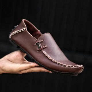 [spot]zapatos Casuales deslizamiento en hombres Leathe pemium cevany moclea