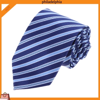 * 0* moda hombres negocios raya seda corbata corbatas camisa decoración (azul oscuro) -185683.02
