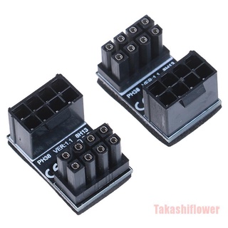 Takashiflower ATX 8Pin macho 180 grados a 8 pines hembra adaptador de alimentación para escritorios tarjeta gráfica