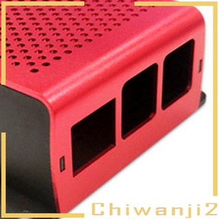 [CHIWANJI2] Funda De Ordenador De La Placa Base Shell De Calor Para Raspberry Pi4 Rojo