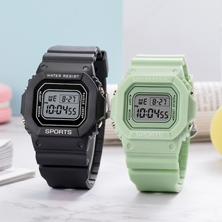 Relojes digitales unisex impermeables para hombres mujeres