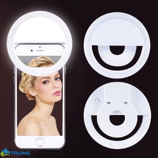 Carga USB LED Selfie anillo de luz de iluminación de la noche Selfie mejora de la luz de relleno para el maquillaje en vivo TikTok ★Truing