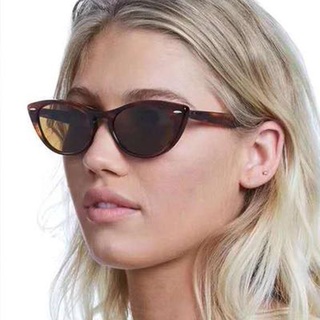 Moda Retro pequeño marco Cateye mujeres gafas de sol marca de lujo clásico al aire libre gafas de sol UV400 Sexy (2)