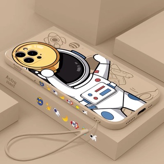 Funda protectora astronauta 3D para iPhone 12/11 Pro Max/XS Max/XR/X/8/7 Plus