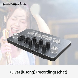 p1.co mini bluetooth compatible con mezclador de sonido de la junta cambiador de voz tarjeta de sonido grabación de música karaoke canto transmitido en vivo