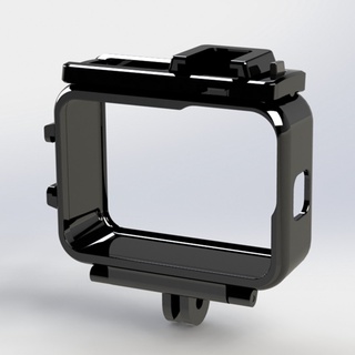 Marco de montaje de la carcasa caso con la cubierta de la lente para GoPro Hero9 cámara de acción caso protector marco caso nuevos accesorios