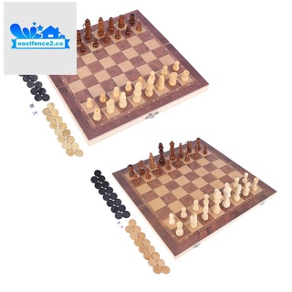 juego de ajedrez internacional de madera 3 en 1 carretera internacional ajedrez plegable ajedrez portátil juego de mesa palabra ajedrez 24cmx24cm