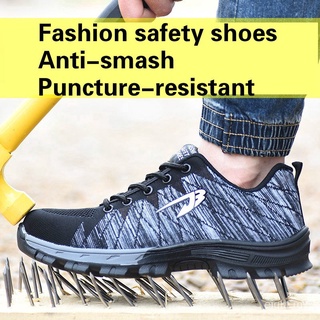 Zapatos de seguridad transpirables Anti-aplastamiento Anti-piercing zapatos de trabajo size35-48 xlI5