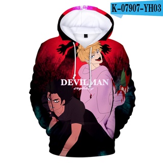 Logo Customize Boys Printing Pull Over Hoodie Devilman Crybaby Debiruman Japan Anime Devilman Classical Style Sportswear Boy's Cotton Hoody Hoodie ADLK0389EWA