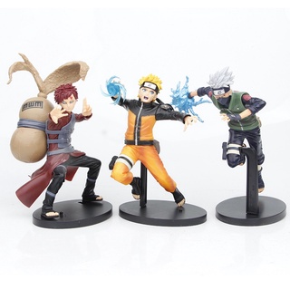 Anime Naruto Shippuden Uzumaki Naruto Hatake Kakashi Gaara PVC figura de acción colección modelo de juguetes