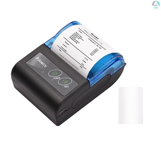 Aibecy Mini Impresora Térmica Portátil De 2 Pulgadas Inalámbrica USB Factura De Recibo De Boletos Con Papel De Impresión De 58 Mm Compatible Con w