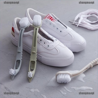 {shangmaoyi} cepillo de zapatos de doble cabeza/herramientas de limpieza/cepillo de zapatos/cepillo para zapatillas de deporte/limpiador doméstico