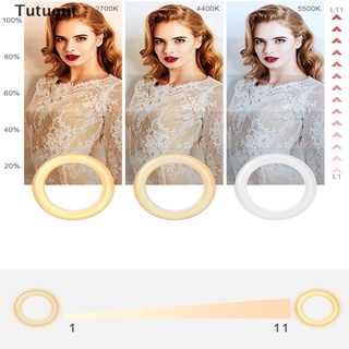 Tutuout 8''LED lámpara anillo de luz regulable Selfie fotografía iluminación para maquillaje mi